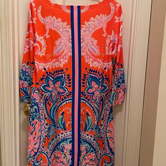 Lilly Pulitzer Coral and Blue Mini Dress - Picture 3 of 14